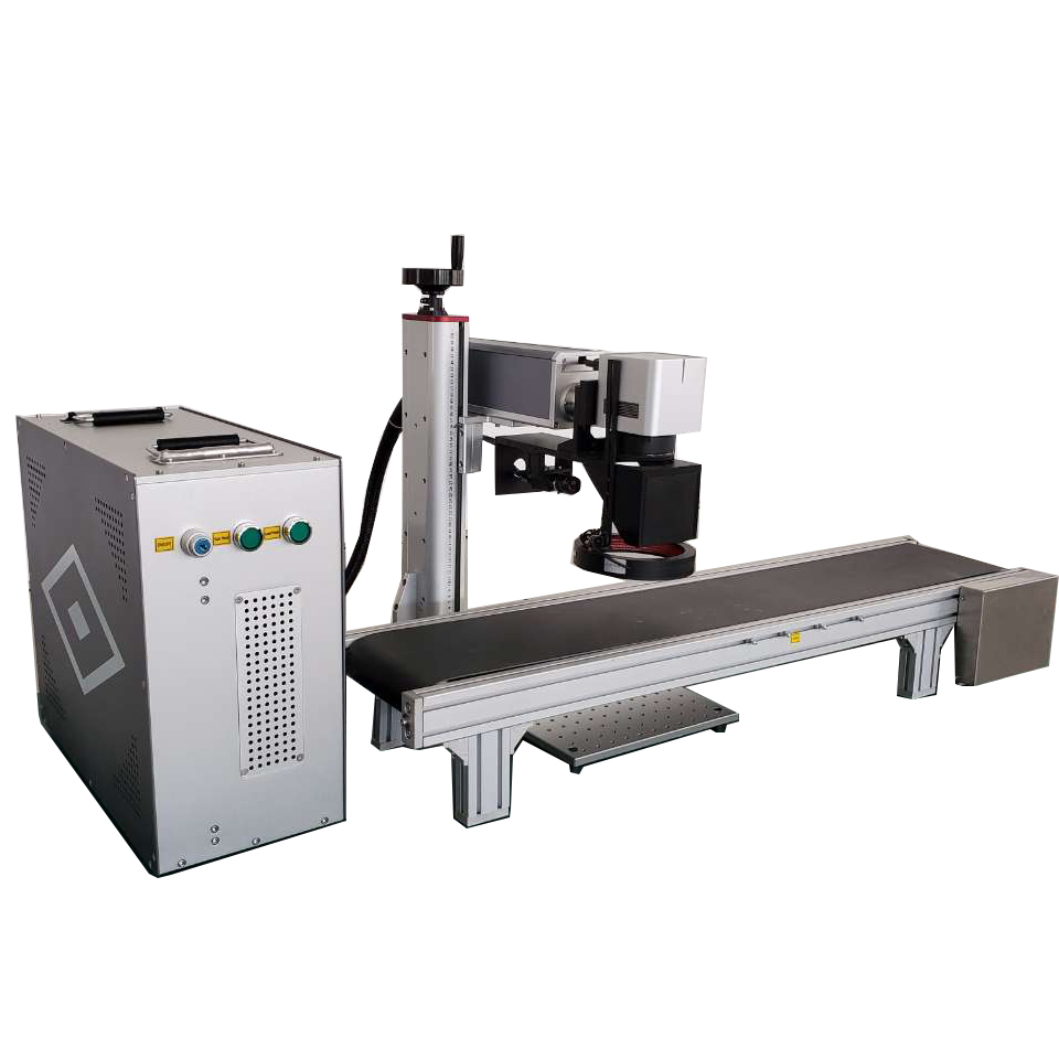 Machine de gravure de marquage Laser à Fiber de positionnement automatique visuel CCD pour Kit de Test de réactif, puce IC de petites pièces électriques