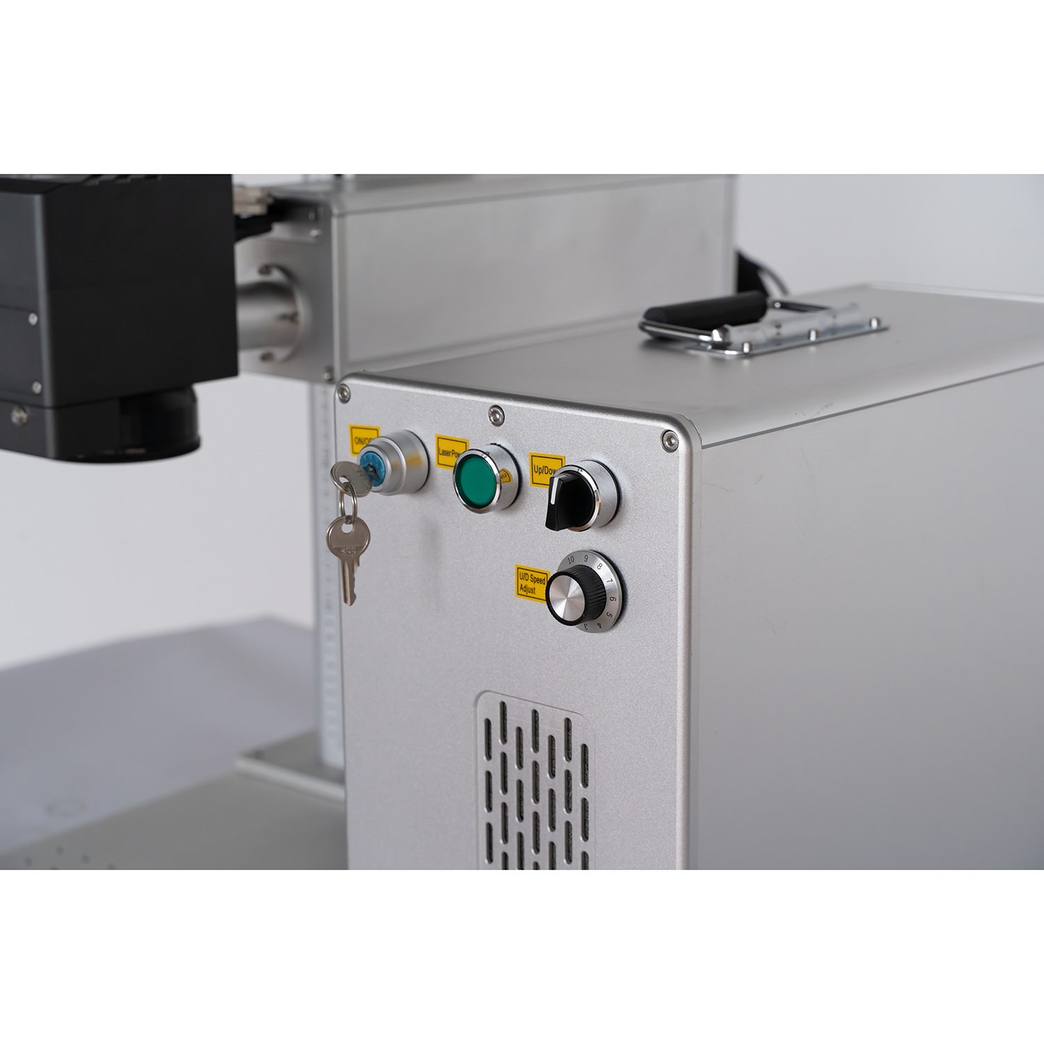 Nouvelle machine de découpe de marquage de gravure laser à fibre d'affichage de positionnement et d'arrière-plan de caméra pour le plastique en métal